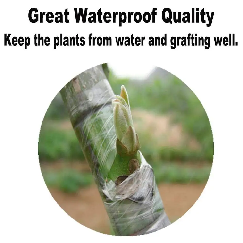 200m Nursery Grafting Tape Roll Stretchable Self-adhesive Transparent Plant Pruning Grafting Parafilm Degradable Garden tool
200m Nursery Grafting Tape Roll Stretchable Self-adhesive Transparent Plant Pruning Grafting Parafilm Degradable Garden tool