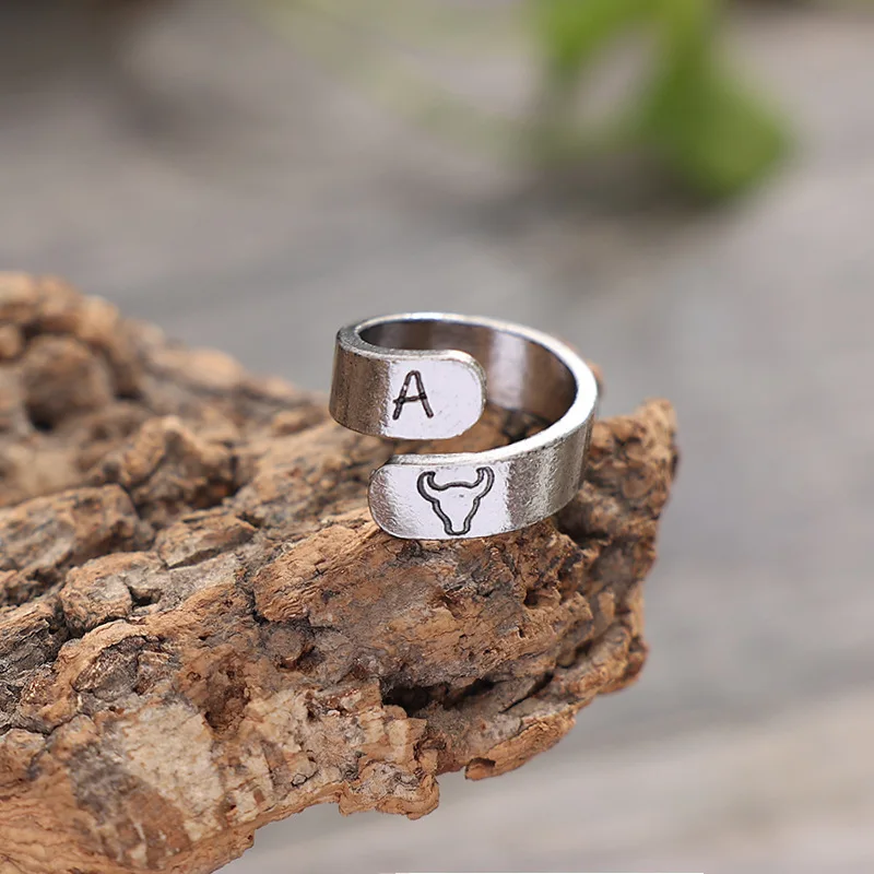WESTERN BULL METAL STAMP RING Bull Headed Cactus Southwestern Boho Hand Stamped Metal Ring Cowboys Cowgirls Jewelry Accessories
WESTERN BULL METAL STAMP RING Bull Headed Cactus Southwestern Boho Hand Stamped Metal Ring Cowboys Cowgirls Jewelry Accessories
