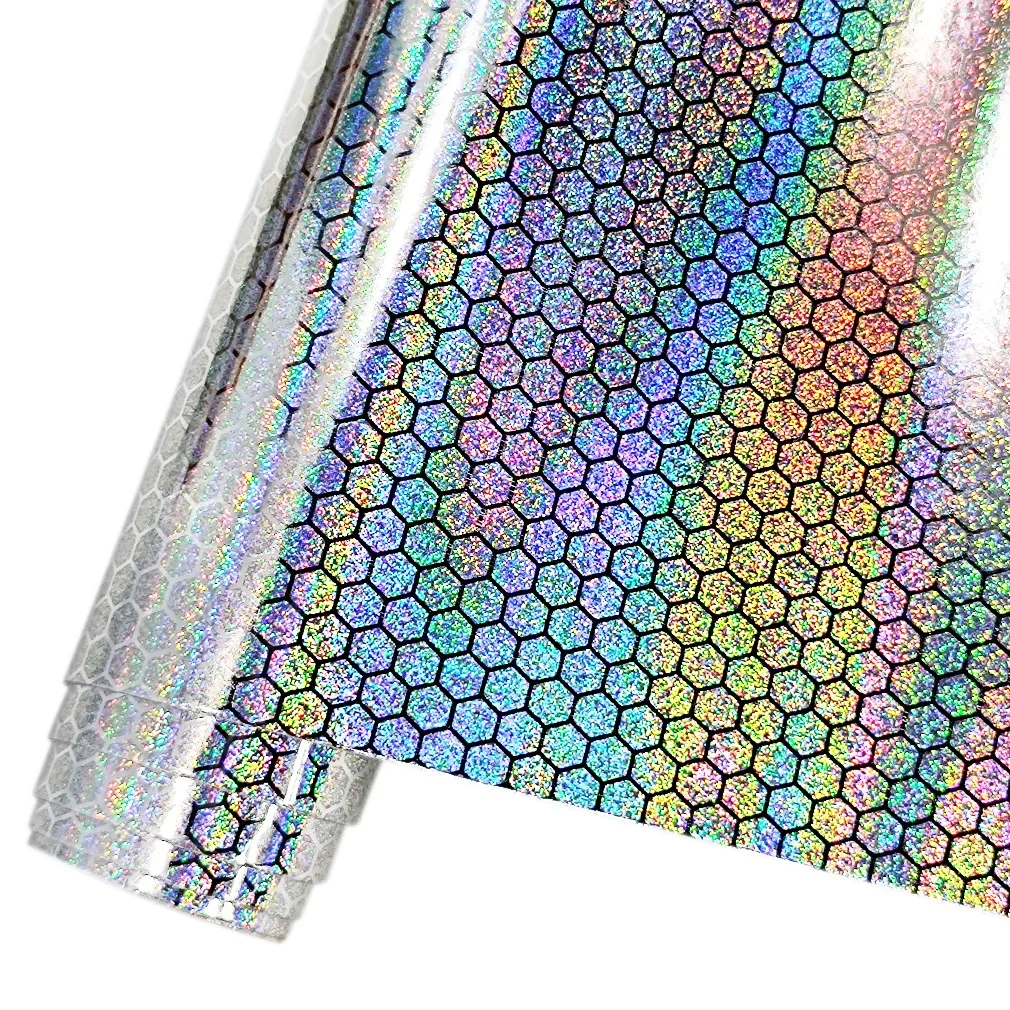 Hexagonal printing holographic mirror artificial PU leather synthetic laser artificial leather fabric DIY making earrings
Hexagonal printing holographic mirror artificial PU leather synthetic laser artificial leather fabric DIY making earrings