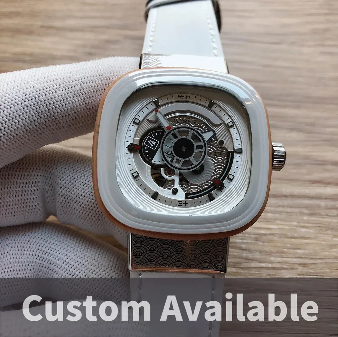 Exclusive Limited Edition- Seven Men's Automatic Watch with Japanese Element Design - Friday Wristwatch SF-P18/03-X028 Featuring 
Exclusive Limited Edition- Seven Men's Automatic Watch with Japanese Element Design - Friday Wristwatch SF-P18/03-X028 Featuring