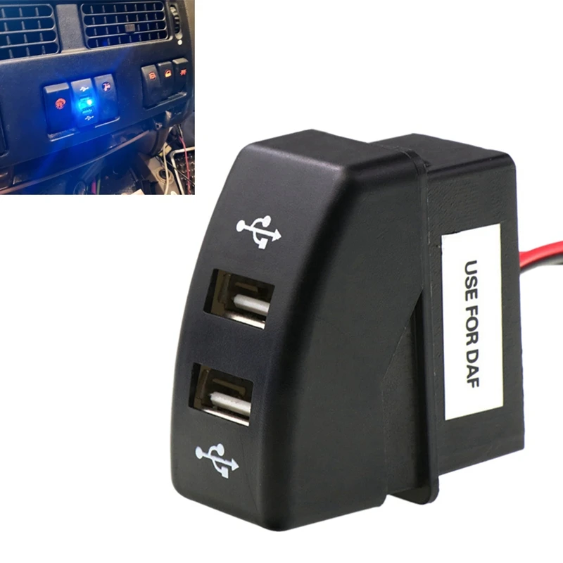 Автомобильное зарядное устройство с двумя USB-портами, 5 В, 106 А, автомобильная розетка питания с USB, автомобильные аксессуары для DAF, грузовика,...
Автомобильное зарядное устройство с двумя USB-портами, 5 В, 106 А, автомобильная розетка питания с USB, автомобильные аксессуары для DAF, грузовика,...