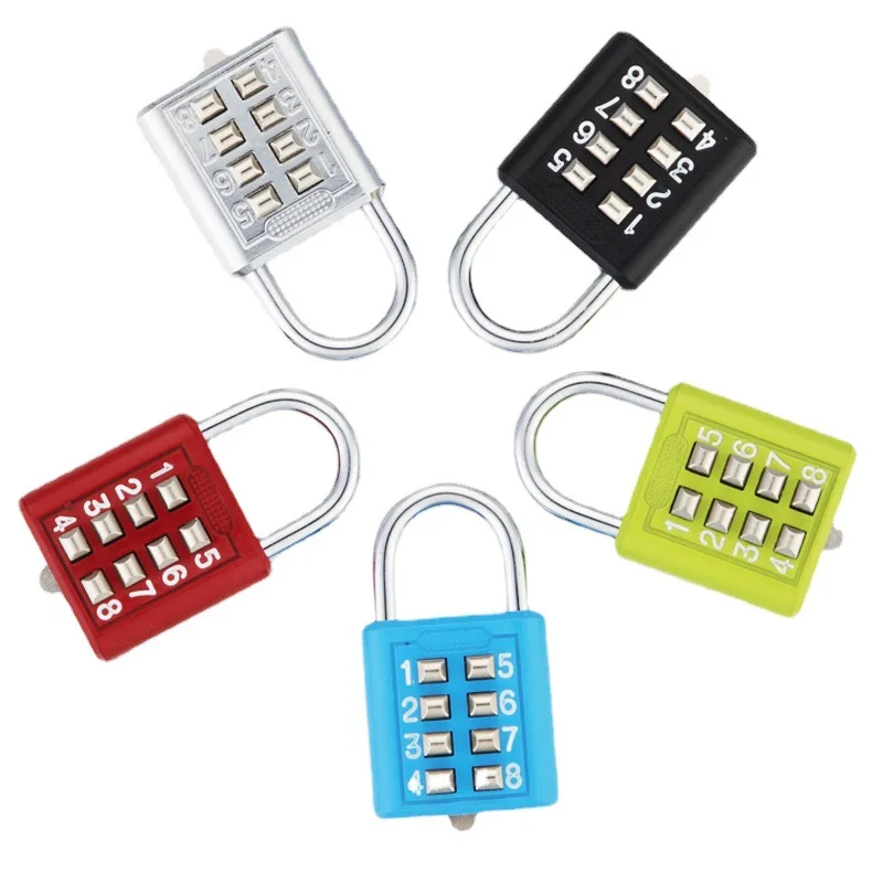 

6/8/10Digit Password Lock Combination Suitcase Luggage Metal Code Password Lock Padlock Zinc Alloy Coded Lock Keyed Padlock