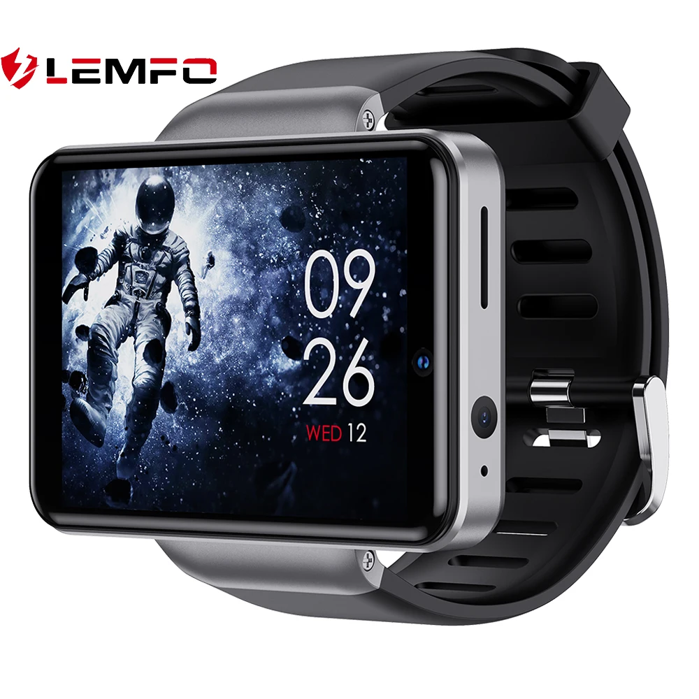 LEMFO DM101 смарт часы мужские 4G GPS WIFI Поддержка SIM-карты 2080 мАч Аккумулятор 32 ГБ ПЗУ Две