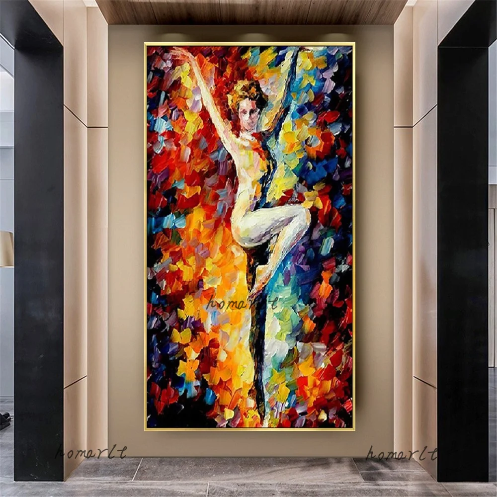 Thick Texture Knife Oil Painting Pure Handmade Canvas Picture Ballet Mural For Living Room Salon Hang Poster Wall Art Decor Home
Thick Texture Knife Oil Painting Pure Handmade Canvas Picture Ballet Mural For Living Room Salon Hang Poster Wall Art Decor Home