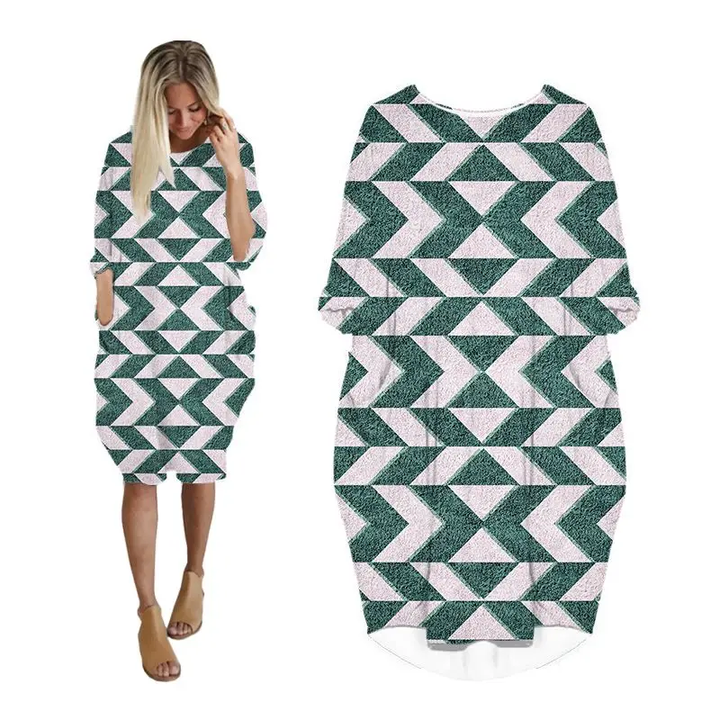 Женские платья с геометрическим рисунком, модная женская одежда в Корейском стиле с длинным рукавом, Летняя женская одежда больших размеро...
Женские платья с геометрическим рисунком, модная женская одежда в Корейском стиле с длинным рукавом, Летняя женская одежда больших размеро...
