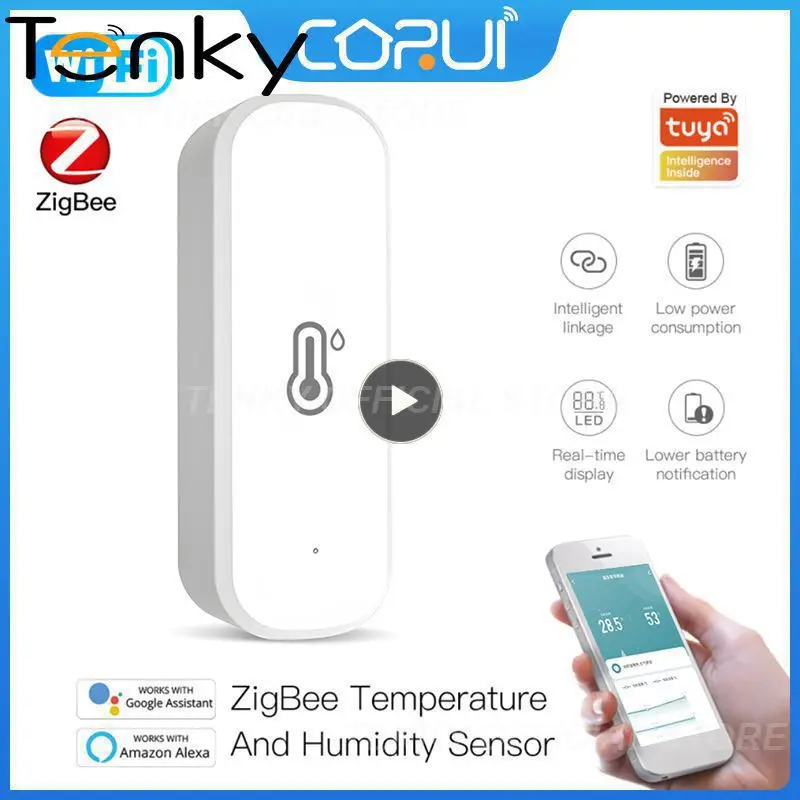 1~10PCS Portable Tuya Zigbee Smart Temperature And Humidity Sensor App Remote Control Indoor Hygrometer Smart Home Voice Control
1~10PCS Portable Tuya Zigbee Smart Temperature And Humidity Sensor App Remote Control Indoor Hygrometer Smart Home Voice Control