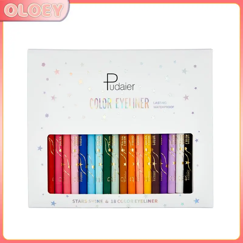 18 Kleur/box Transpiratie Eyeliner Potlood Eyeliner gel pen Lasting Eye Liner Potlood Pigment Waterdichte Eye Makeup Tool TSLM1
18 Kleur/box Transpiratie Eyeliner Potlood Eyeliner gel pen Lasting Eye Liner Potlood Pigment Waterdichte Eye Makeup Tool TSLM1