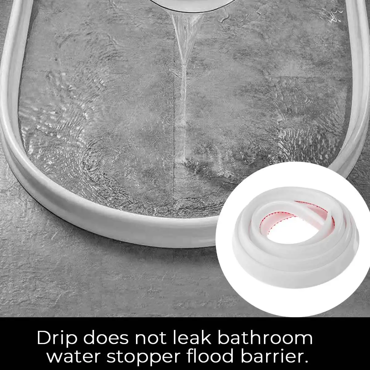 Water Stopper Bathroom Water retaining strip Bathroom door washing machine Collapsible Shower Threshold Water shower dam Barrier
Water Stopper Bathroom Water retaining strip Bathroom door washing machine Collapsible Shower Threshold Water shower dam Barrier