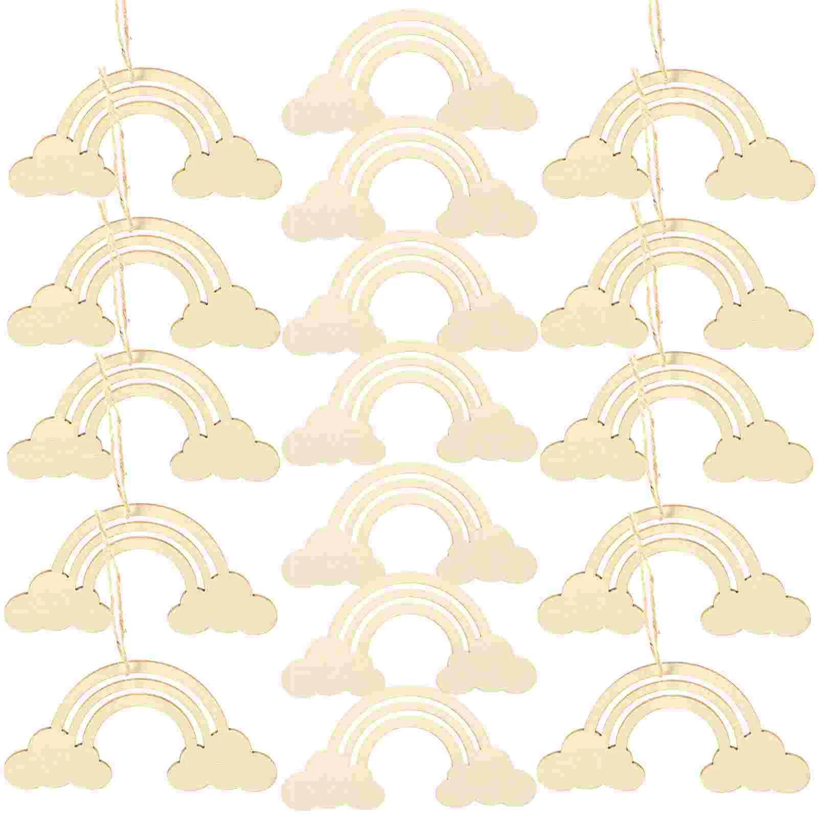 Hollow Out Rainbow Wood Chips Wooden Decor Cloud Shaped Cutouts Slice Ornaments
Hollow Out Rainbow Wood Chips Wooden Decor Cloud Shaped Cutouts Slice Ornaments