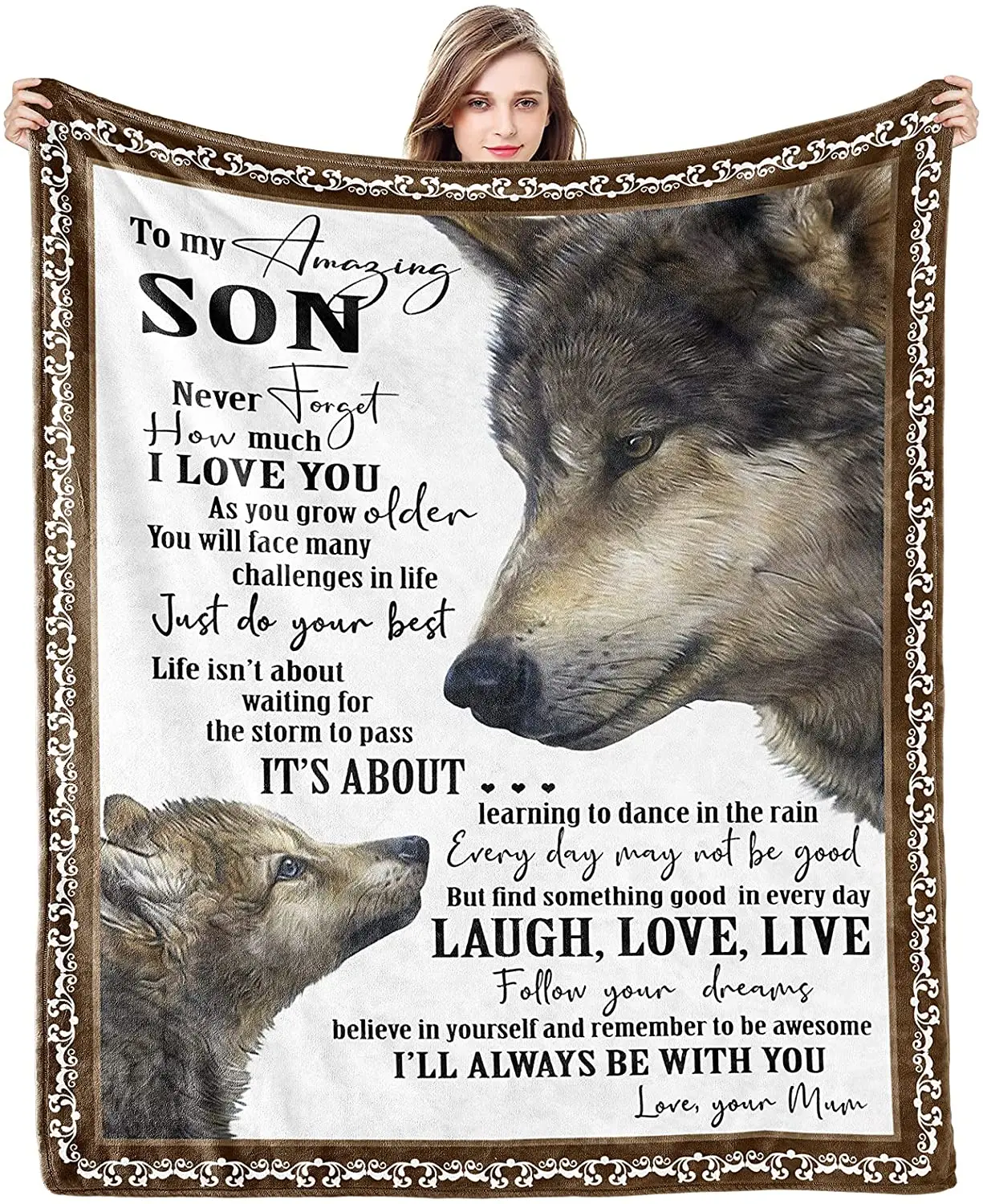 Throw Blanket - to my son blanket Fleece Throw Blanket,Super Soft Ultra-Soft Micro Fleece Blanket for Bedroom SOFE Couch
Throw Blanket - to my son blanket Fleece Throw Blanket,Super Soft Ultra-Soft Micro Fleece Blanket for Bedroom SOFE Couch