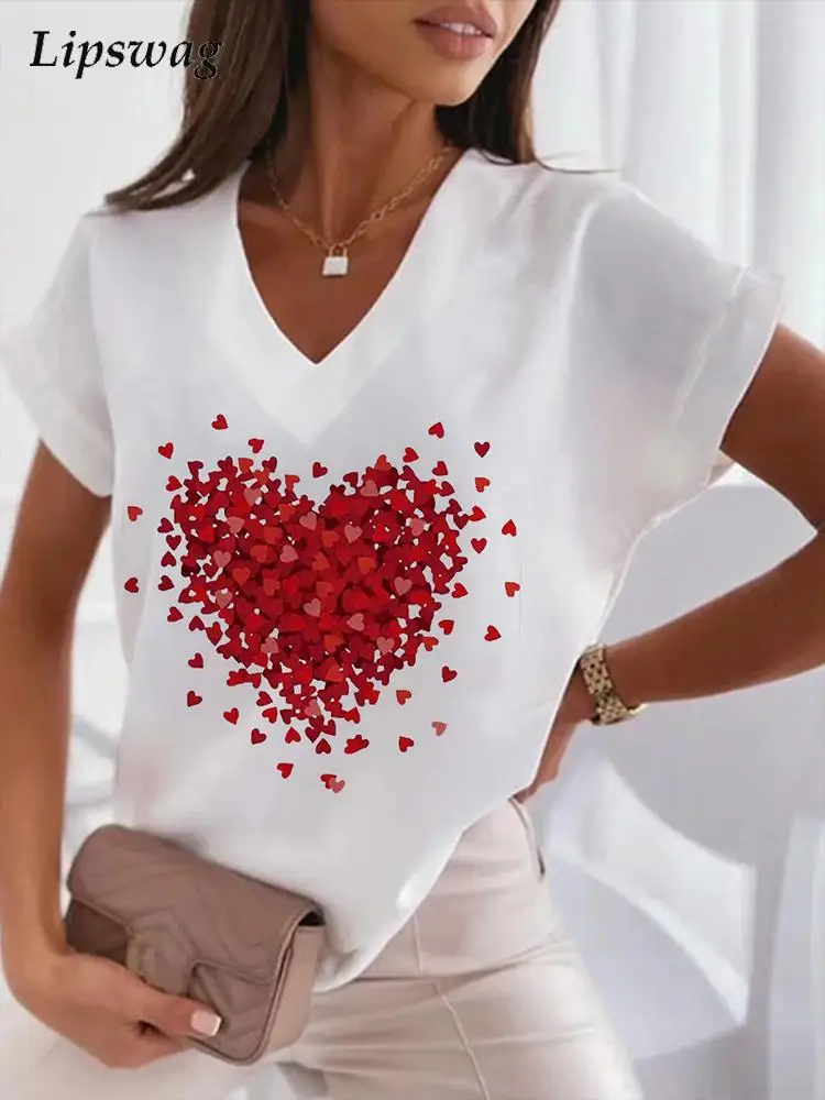 Women 2022 Summer Fashion Pattern Print Blouses Shirts Office Elegant V-Neck Loose Pullover Tops Lady Casual Short Sleeve Blusa
Women 2022 Summer Fashion Pattern Print Blouses Shirts Office Elegant V-Neck Loose Pullover Tops Lady Casual Short Sleeve Blusa