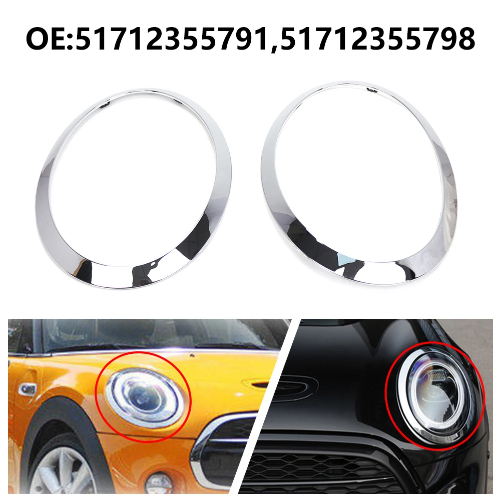 2Pcs Headlight Frame Headlight Protection Cover Dust Cover For MINI F55 F56 F57 2014-2021 51712355791 51712355798
2Pcs Headlight Frame Headlight Protection Cover Dust Cover For MINI F55 F56 F57 2014-2021 51712355791 51712355798