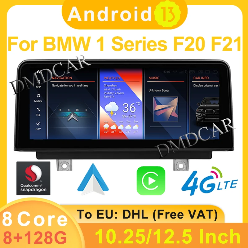 ID8 Snapdragon Android 13 10.25 Inch 8+256G For BMW 1 Series F20 F21 GPS Navigation Screen Apple Carplay Auto WIFI 4G 1920*720P
ID8 Snapdragon Android 13 10.25 Inch 8+256G For BMW 1 Series F20 F21 GPS Navigation Screen Apple Carplay Auto WIFI 4G 1920*720P
