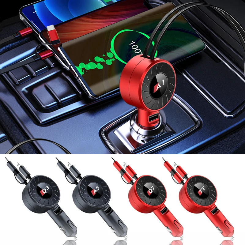 Fast Charging Phone Adapter USB Car Charger for Audi A4 B6 B7 S2 S6 RS3 RS4 RS5 RS6 RS8 A6L A4L A6L A8L Q2L Q5L audi accessories
Fast Charging Phone Adapter USB Car Charger for Audi A4 B6 B7 S2 S6 RS3 RS4 RS5 RS6 RS8 A6L A4L A6L A8L Q2L Q5L audi accessories