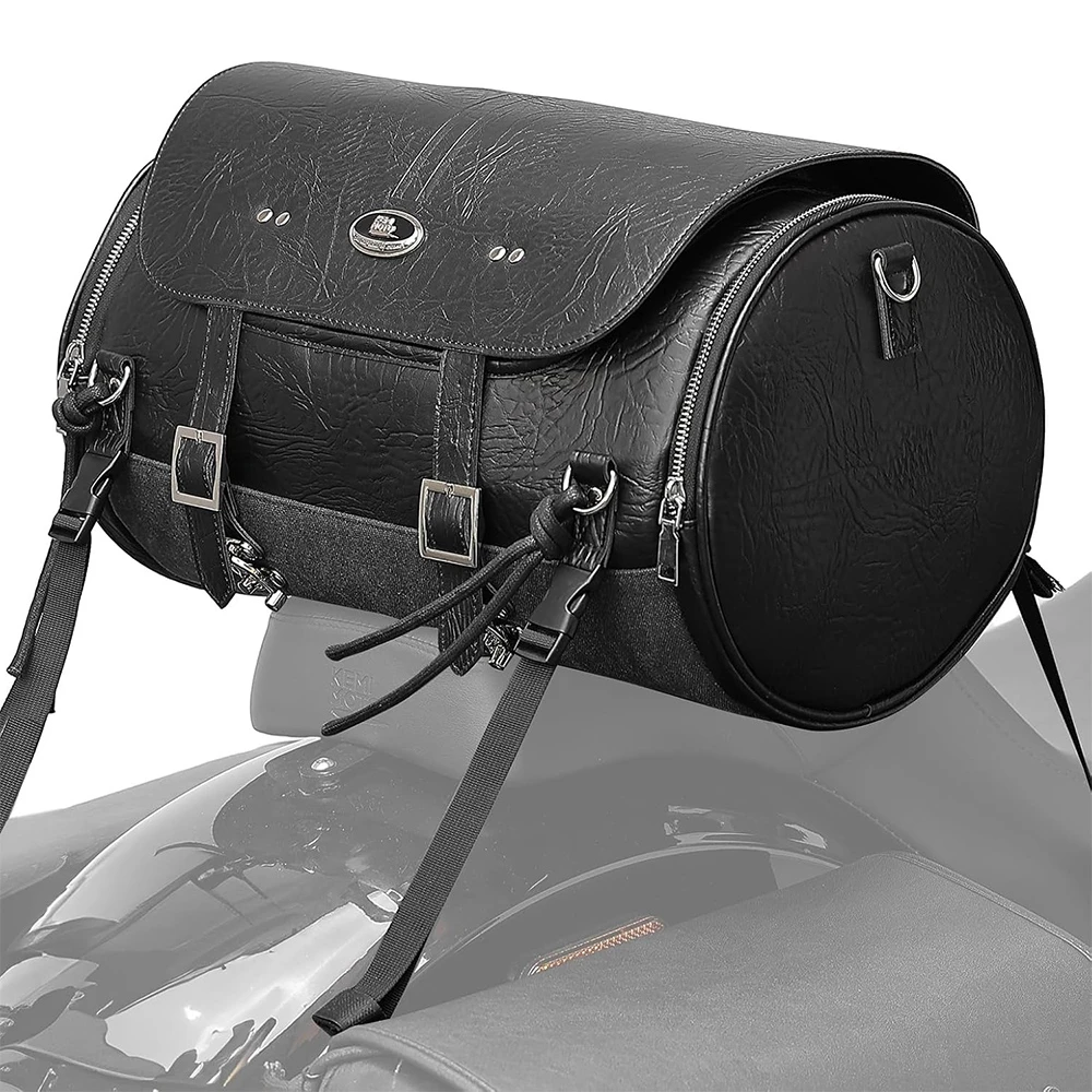 Мотоциклетная хвостовая сумка, кожаная сумка на заднее сиденье, водонепроницаемая, 18-22 л, расширяемая сумка для хранения багажа для Sportster Softail Dyna V-star Shadow
Мотоциклетная хвостовая сумка, кожаная сумка на заднее сиденье, водонепроницаемая, 18-22 л, расширяемая сумка для хранения багажа для Sportster Softail Dyna V-star Shadow