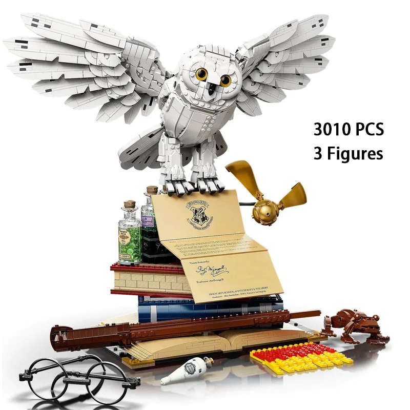 

I n Stock 3010 PCS Collectors Edition Model Owl Building Blocks Bricks Assembling Compatible 76391 Birthday Christmas Gift Toys