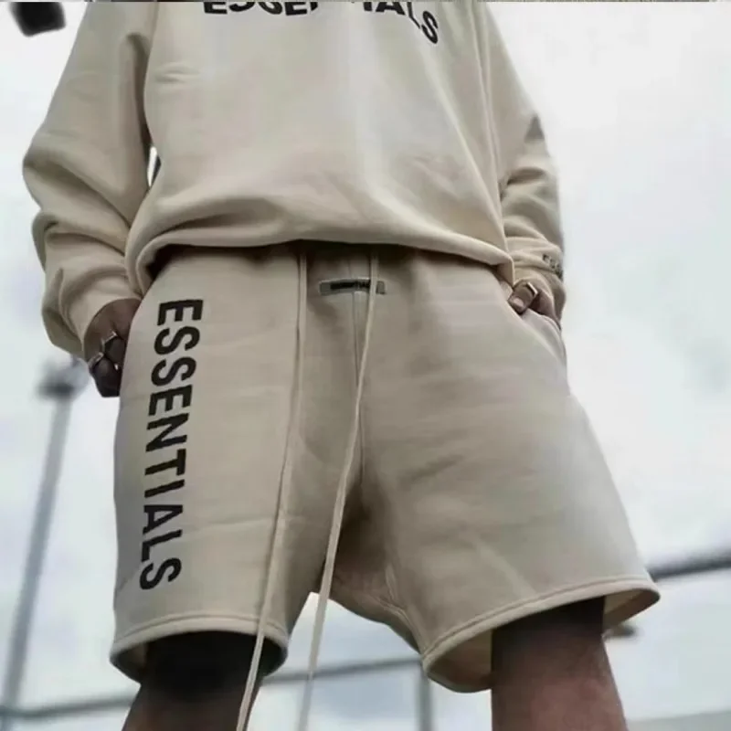 ESSENTIALS Fashion Men's Hip Hop Shorts Double Thread Silicone 3D Letter Print Designer Brand Couple Loose Casual Shorts
ESSENTIALS Fashion Men's Hip Hop Shorts Double Thread Silicone 3D Letter Print Designer Brand Couple Loose Casual Shorts