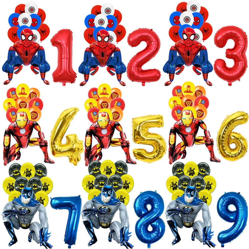 12pcs Disney 3D Great Spiderman Aluminum Balloon Foil Number Balloons Hero Birthday Party Decoration Kids Mylar Toy Latex Globos
12pcs Disney 3D Great Spiderman Aluminum Balloon Foil Number Balloons Hero Birthday Party Decoration Kids Mylar Toy Latex Globos