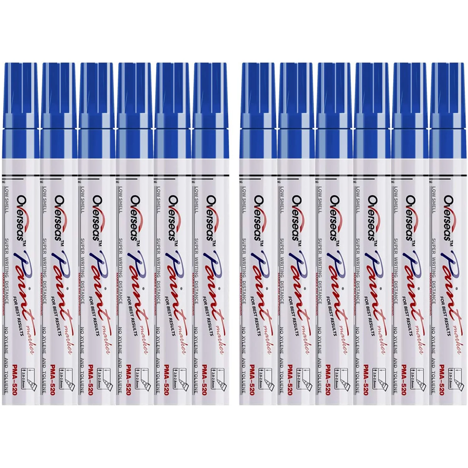Blue Paint Pens Paint Markers, 12 pcs Waterproof Oil-Based Paint Pen Set Quick Dry and Permanent, Markers for Mugs, Tires
Blue Paint Pens Paint Markers, 12 pcs Waterproof Oil-Based Paint Pen Set Quick Dry and Permanent, Markers for Mugs, Tires