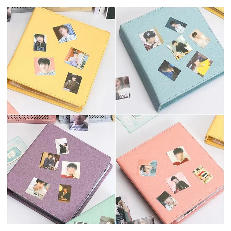 PU Leather Photo Card Macaroon Binder 3 Ring A5 Glitter Cover Kpop Polaroid Photo Album Postcard Collect Book 2 4 Pocket Sleeves
PU Leather Photo Card Macaroon Binder 3 Ring A5 Glitter Cover Kpop Polaroid Photo Album Postcard Collect Book 2 4 Pocket Sleeves