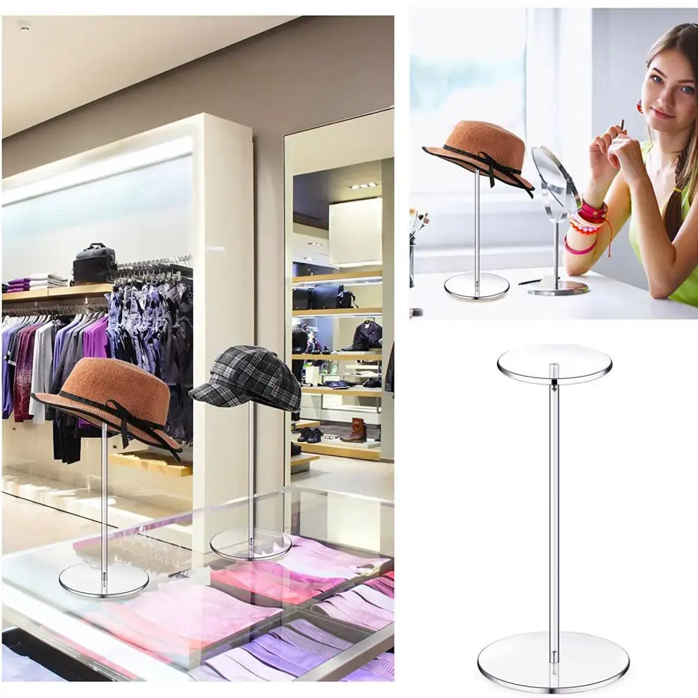 Hat Holder Multifunctional Decorative Clear Acrylic Wig Holder Rack Hat Display Stand with Round Base Home Organizer
Hat Holder Multifunctional Decorative Clear Acrylic Wig Holder Rack Hat Display Stand with Round Base Home Organizer