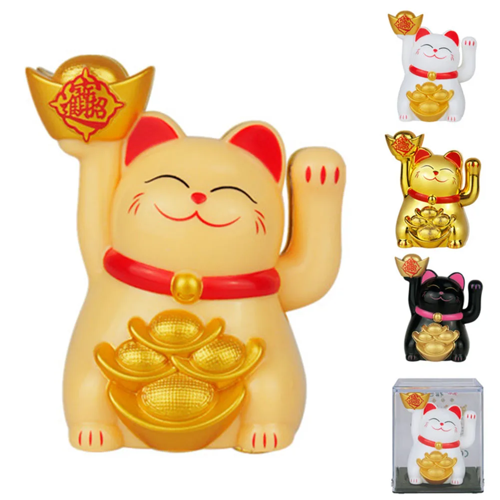 2Inch Solar Lucky Cat Automatic Waving Arm Cat Car Cashier Ornament Shop Feng Shui Cat For Home Office Car Decoration
2Inch Solar Lucky Cat Automatic Waving Arm Cat Car Cashier Ornament Shop Feng Shui Cat For Home Office Car Decoration