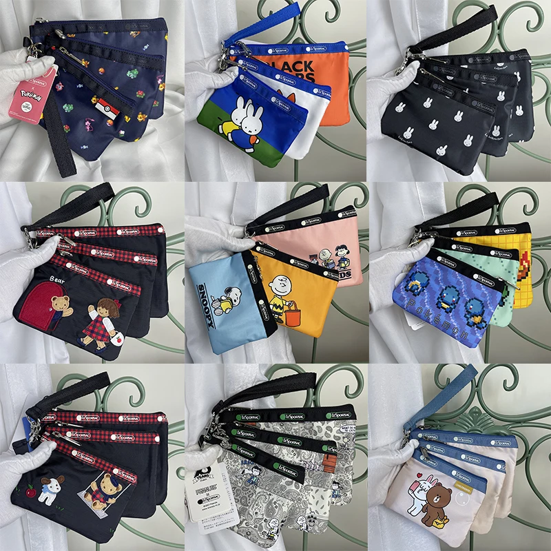 Lesportsac Kawaii Pikachu Miffys Snoopys Cartoon Cute Print Combination Three-Pack Hand-Held Lady Key Makeup Hand Carrying Bag
Lesportsac Kawaii Pikachu Miffys Snoopys Cartoon Cute Print Combination Three-Pack Hand-Held Lady Key Makeup Hand Carrying Bag