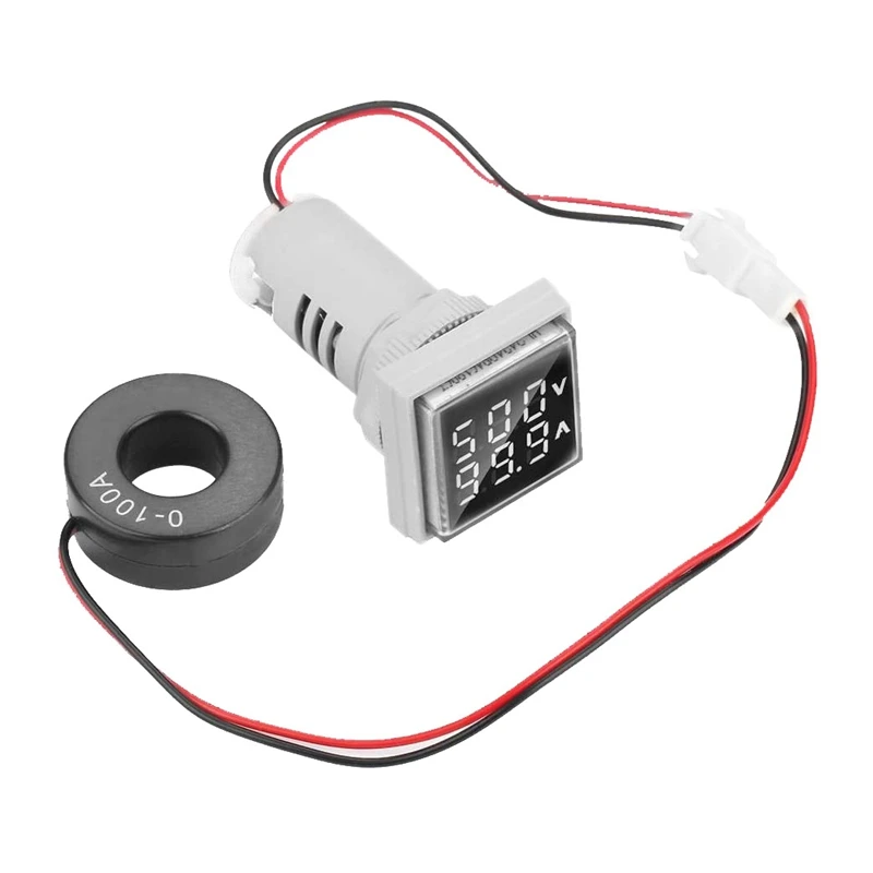 AC Voltage Display LED Digital Display AC Voltage Ammeter Indicator 22Mm 0-100A Meter Monitor White
AC Voltage Display LED Digital Display AC Voltage Ammeter Indicator 22Mm 0-100A Meter Monitor White