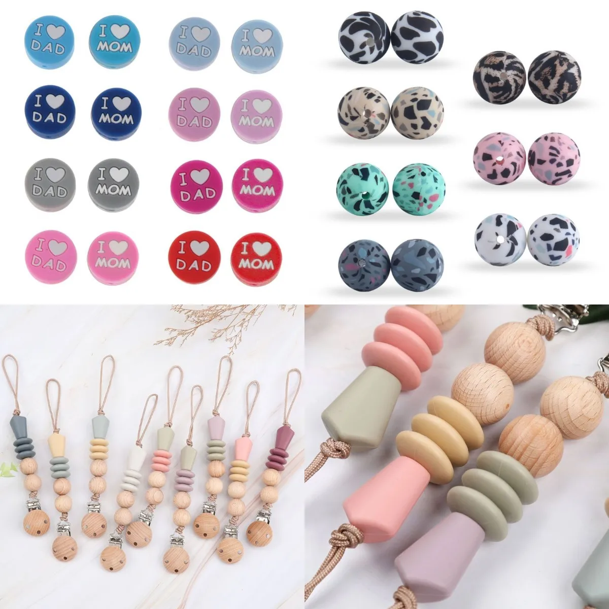 1set Baby Silicone Beads Teething Teethers Nursing Toy I Love Mon/Dad Letter Teether Beads Food Grade Silicone DIY
1set Baby Silicone Beads Teething Teethers Nursing Toy I Love Mon/Dad Letter Teether Beads Food Grade Silicone DIY