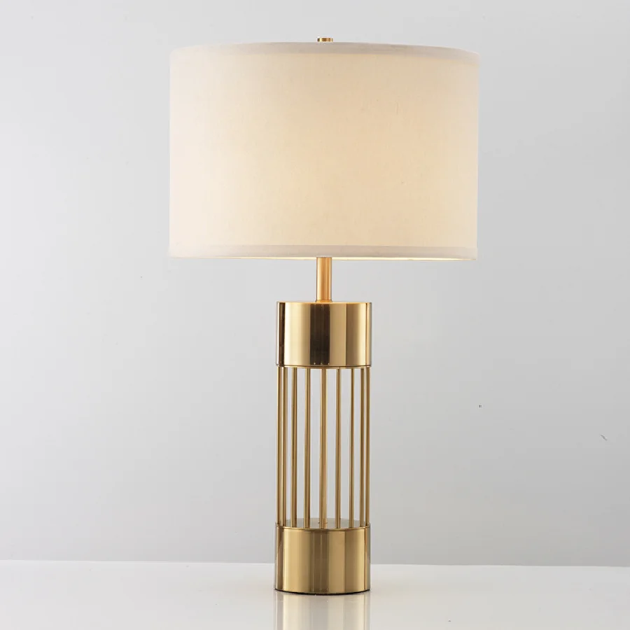 LukLoy Modern Table Lamps for Living Room Family Bedroom Bedside Gold Metal Desk Lamp with White Fabric Shade Decorative Light 
LukLoy Modern Table Lamps for Living Room Family Bedroom Bedside Gold Metal Desk Lamp with White Fabric Shade Decorative Light