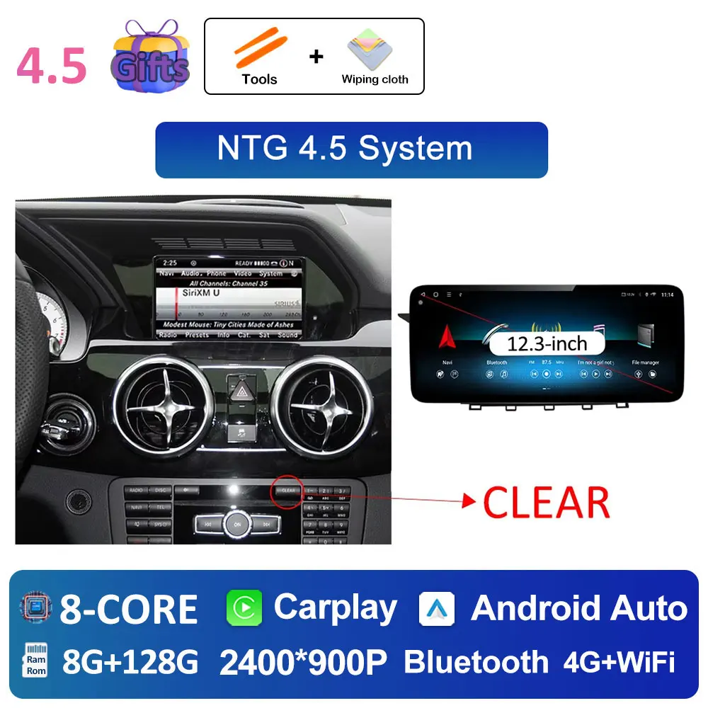 Автомобильный радиоприемник беспроводной для Mercedes Benz GLK X204 2013-2015 Android 14 Видеоплеер 4G GPS Navi Автоинструменты QLED Ультратонкий экран
Автомобильный радиоприемник беспроводной для Mercedes Benz GLK X204 2013-2015 Android 14 Видеоплеер 4G GPS Navi Автоинструменты QLED Ультратонкий экран