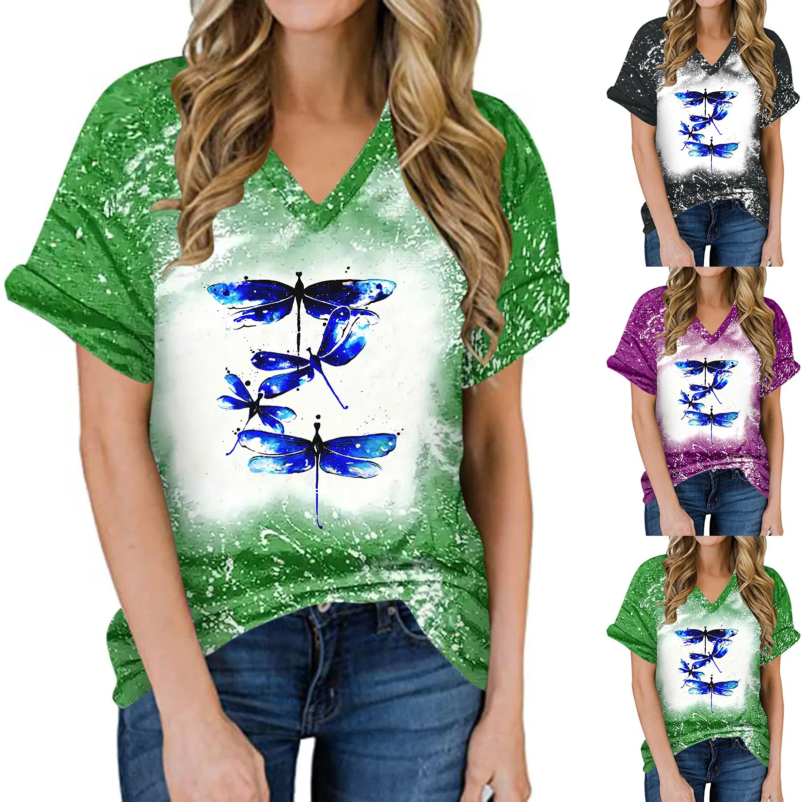 Женский топ с цветочным принтом, футболка с короткими рукавами, v-образный вырез, Повседневная рубашка для тренировок, Ретро стиль, богемный ...
Женский топ с цветочным принтом, футболка с короткими рукавами, v-образный вырез, Повседневная рубашка для тренировок, Ретро стиль, богемный ...