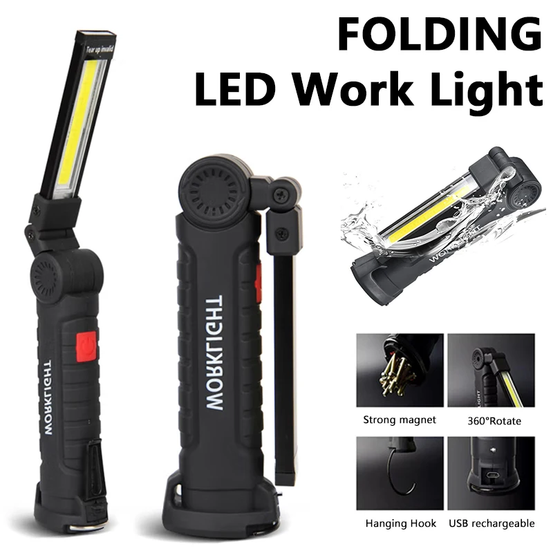 Multifunctional Portable Outdoor Waterproof Magnet Work Tent Flashlight Light Spotlight Rotatable Light Repair With 360° Lights
Multifunctional Portable Outdoor Waterproof Magnet Work Tent Flashlight Light Spotlight Rotatable Light Repair With 360° Lights