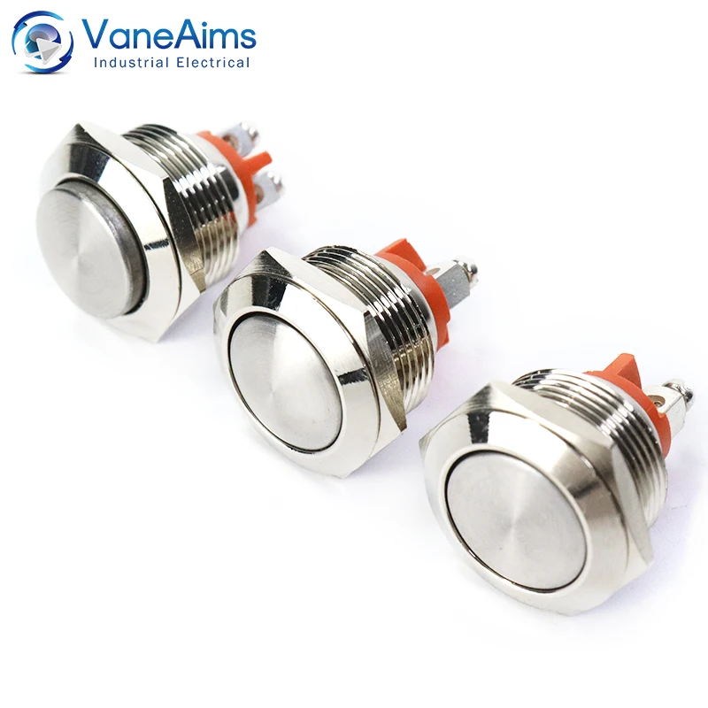 VaneAims 19mm push button switch 1NC Mini Electric Waterproof Momentary Metal Small Button Switches Start Stop with Screw Feet
VaneAims 19mm push button switch 1NC Mini Electric Waterproof Momentary Metal Small Button Switches Start Stop with Screw Feet