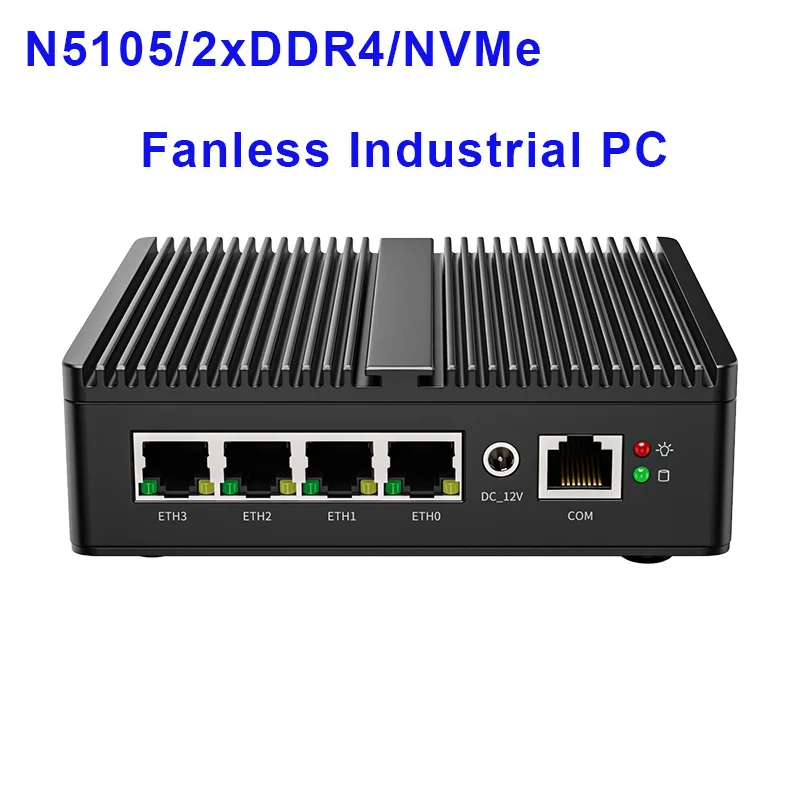 

G30B Intel Celeron N5105/N5100 Soft Router Fanless Mini PC 4x Intel i225/i226 2.5G LAN pfSense Firewall Appliance ESXI AES-NI