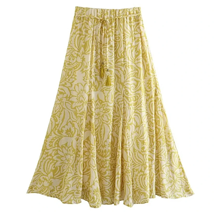 Maxdutti French Country Skirt Women Style Retro Yellow Floral Midi Fashion High Waist Ladies Casual A-line Skirts
Maxdutti French Country Skirt Women Style Retro Yellow Floral Midi Fashion High Waist Ladies Casual A-line Skirts