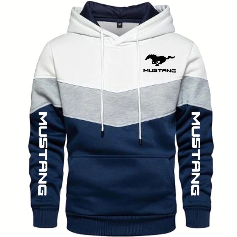 Casual Men's pullover Mustang Car Logo Printing Spring Autumn Color matching Men's Sweatshirt cotton High quality Men's Hoodie
Casual Men's pullover Mustang Car Logo Printing Spring Autumn Color matching Men's Sweatshirt cotton High quality Men's Hoodie