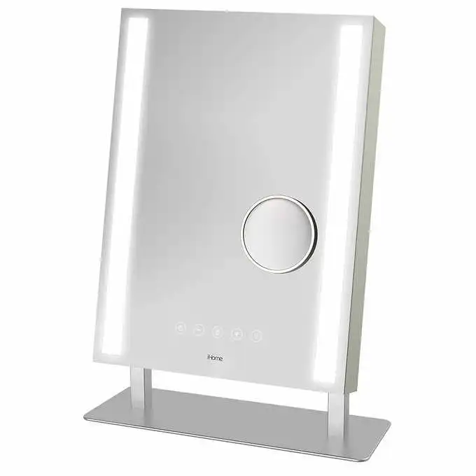 Bluetooth Audio, LED Lighting, USB Charging and 10X Detail Reflect Studio Pro ICVBT100 Vanity Mirror, 12" x 16"
Bluetooth Audio, LED Lighting, USB Charging and 10X Detail Reflect Studio Pro ICVBT100 Vanity Mirror, 12" x 16"