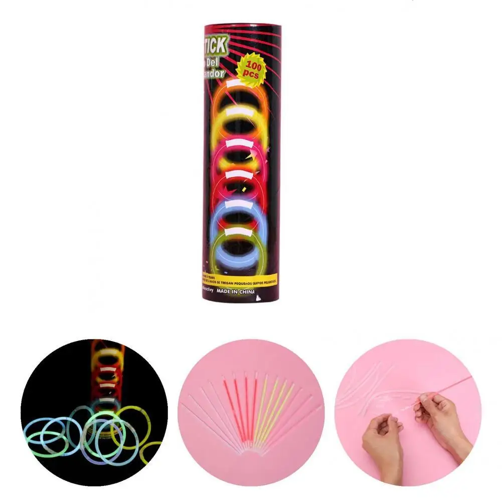 100Pcs Mini Multicolor DIY Extra Long Life Fluorescence Bracelets Home Decor Glow Sticks Glow Stick Bracelets
100Pcs Mini Multicolor DIY Extra Long Life Fluorescence Bracelets Home Decor Glow Sticks Glow Stick Bracelets