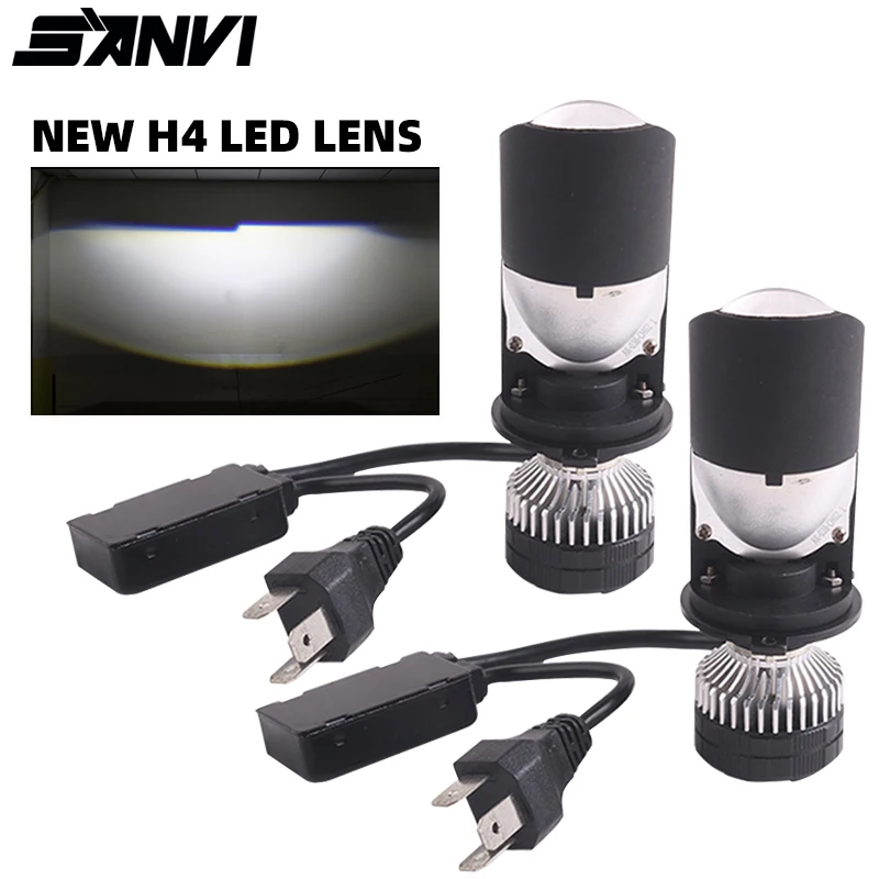 Sanvi 12V 6000K 7741LUX H4 LED Bi-LED Projector Headlight Lens Car Bulb LED H4 Headlamp High Low Beam Headlamp
Sanvi 12V 6000K 7741LUX H4 LED Bi-LED Projector Headlight Lens Car Bulb LED H4 Headlamp High Low Beam Headlamp