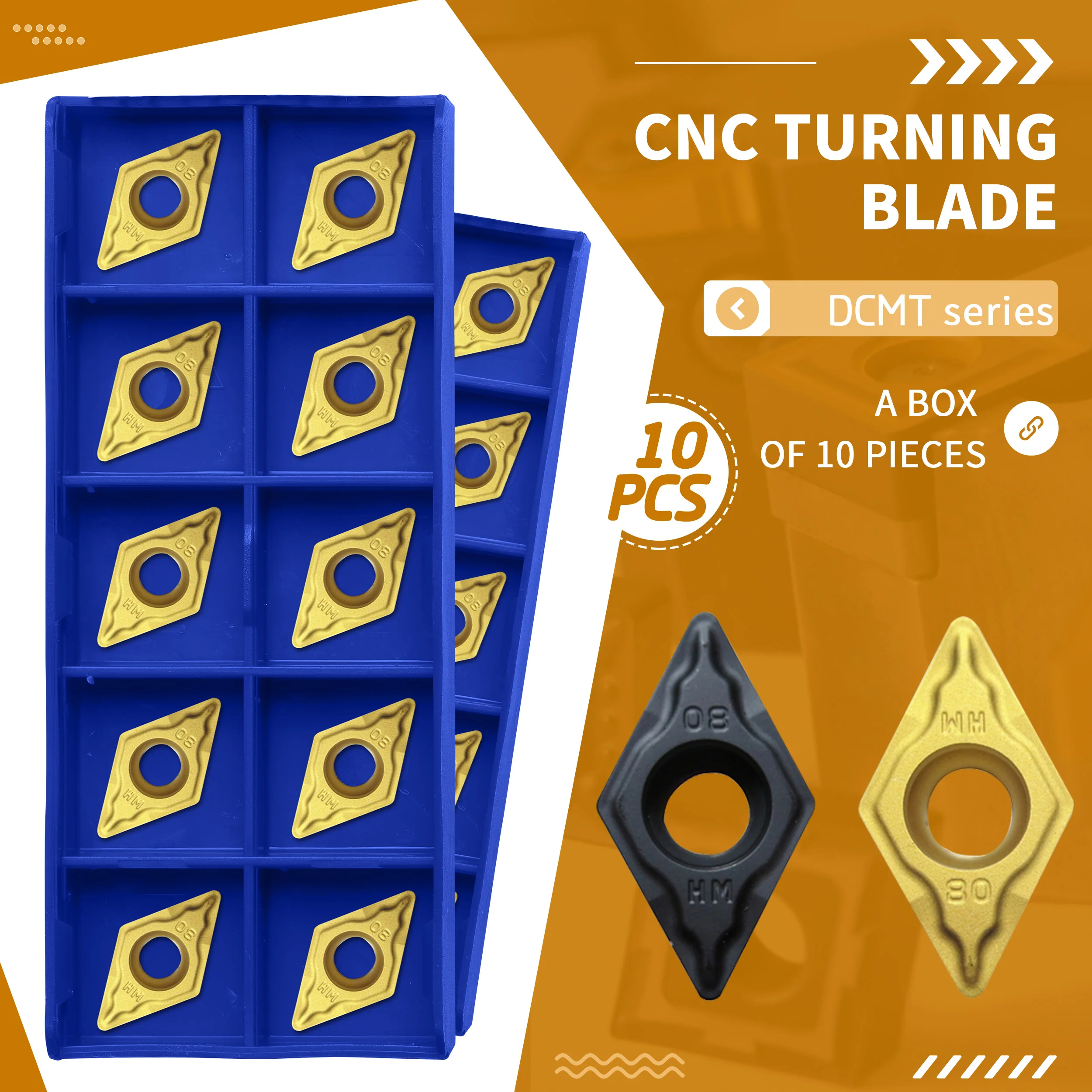 DCMT11T304 HM YBC251 YBC252 DCMT11T308 CNC lathe carbide insert Turning tool for SDJCR/SDUCR Tools Holder Smooth stable cutting
DCMT11T304 HM YBC251 YBC252 DCMT11T308 CNC lathe carbide insert Turning tool for SDJCR/SDUCR Tools Holder Smooth stable cutting
