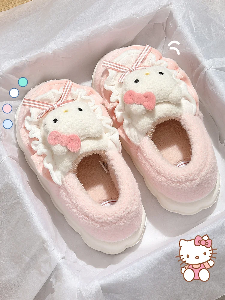 Sanrio Hello Kitty Slipper for Women Girls Cartoon My Melody Winter Warm Slipper Platform Anti-slip House Slipper Kuromi Shoes
Sanrio Hello Kitty Slipper for Women Girls Cartoon My Melody Winter Warm Slipper Platform Anti-slip House Slipper Kuromi Shoes