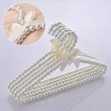 10pcs / lot 40cm Adult Plastic Hanger Pearl Hangers For Clothes Pegs Princess Clothespins Wedding Dress Hanger
