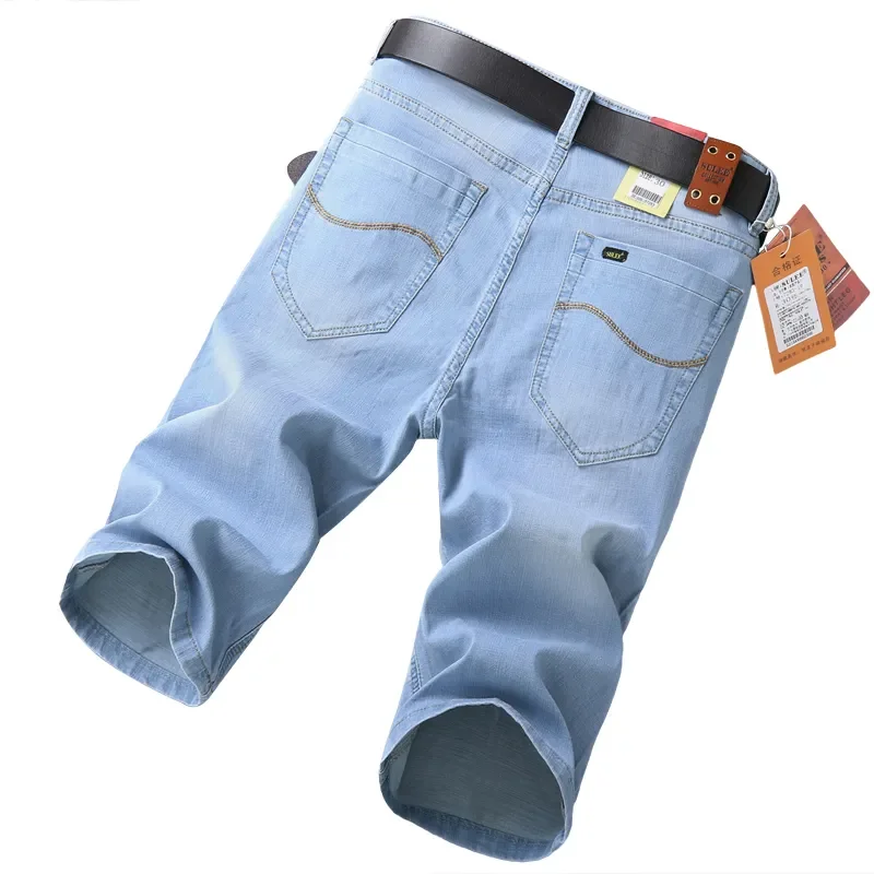 SULEE Summer Short Denim Casual Men Pants Clothing Black Blue Knee Length Jeans Homme Original Slim Fit Stretch
SULEE Summer Short Denim Casual Men Pants Clothing Black Blue Knee Length Jeans Homme Original Slim Fit Stretch