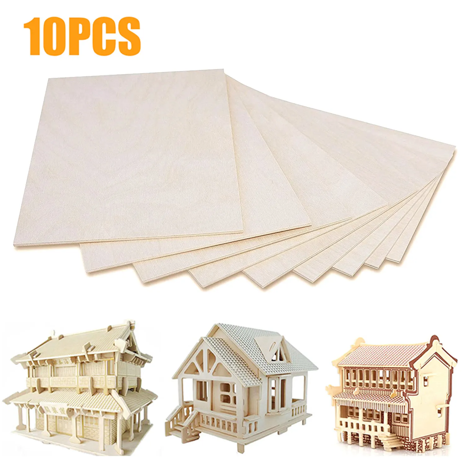 10PCS Wooden Board Sheets Panels for DIY Crafts Puzzle Airplane Model House Model Building Toys Sculpture 100x100x3mm
10PCS Wooden Board Sheets Panels for DIY Crafts Puzzle Airplane Model House Model Building Toys Sculpture 100x100x3mm