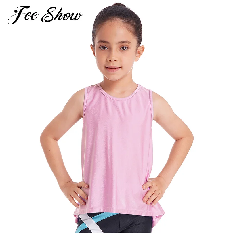 Kids Girls Workout Running Tennis Yoga Vest Top Casual Sports Shirt Children Solid Color Sleeveless Split Back T-Shirts Tank Top
Kids Girls Workout Running Tennis Yoga Vest Top Casual Sports Shirt Children Solid Color Sleeveless Split Back T-Shirts Tank Top