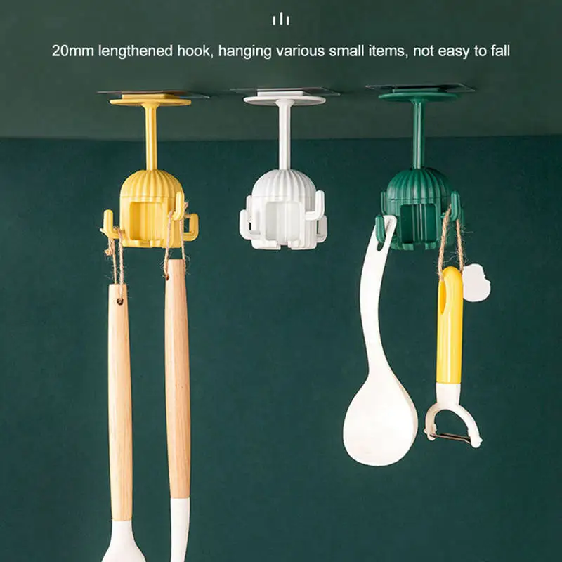 Punch-free 360 Degree Rotatable Wall Hanger Kitchen Powerful Non-marking Hooks Storage Sticky Hanger Wall Cabinet Hanger
Punch-free 360 Degree Rotatable Wall Hanger Kitchen Powerful Non-marking Hooks Storage Sticky Hanger Wall Cabinet Hanger