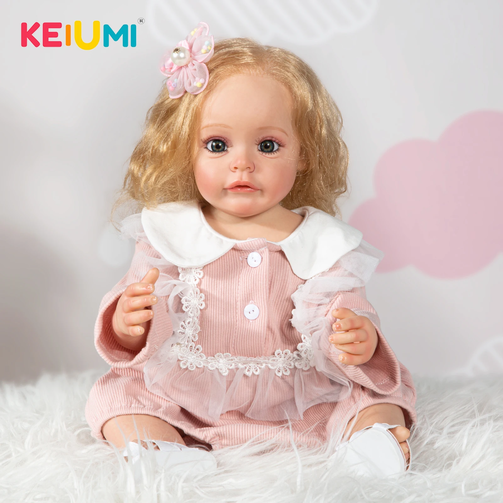 22 Inch Reborn Baby Doll Painting Full Rooted Fiber Hair Silicone Body Doll Reborn Baby Princess Dolls For Kid Gifts Playmates
22 Inch Reborn Baby Doll Painting Full Rooted Fiber Hair Silicone Body Doll Reborn Baby Princess Dolls For Kid Gifts Playmates