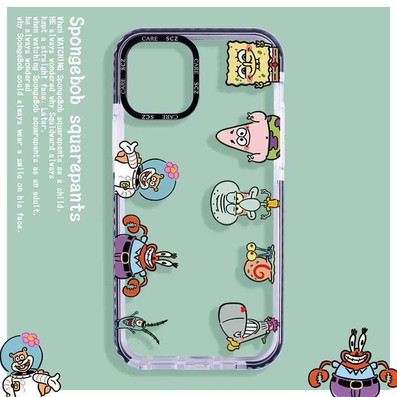 Bandai SpongeBob Patrick Star Cartoon Silicone Case for iPhone13 12 11 Pro Max X XS MAX XR Transparent Niche Soft Back Cover
Bandai SpongeBob Patrick Star Cartoon Silicone Case for iPhone13 12 11 Pro Max X XS MAX XR Transparent Niche Soft Back Cover