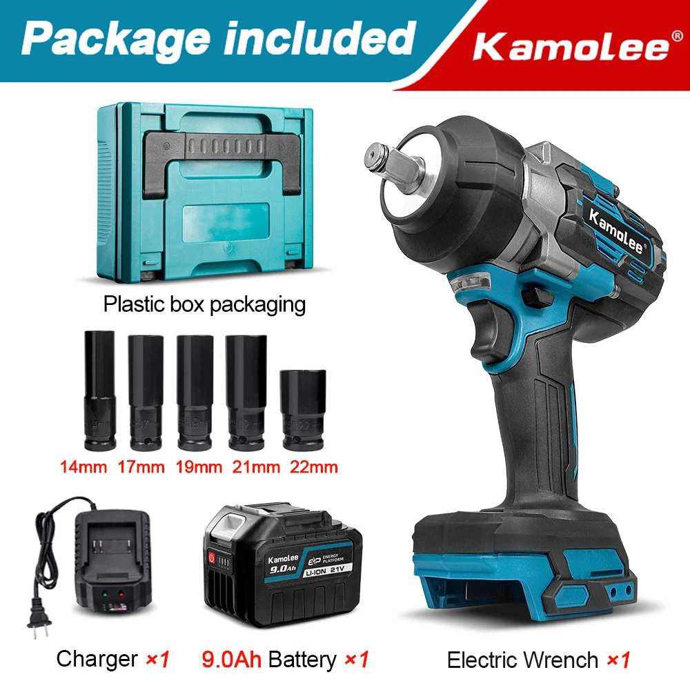 Kamolee аккумуляторный ударный гайковерт 1/2 дюйма
Kamolee аккумуляторный ударный гайковерт 1/2 дюйма